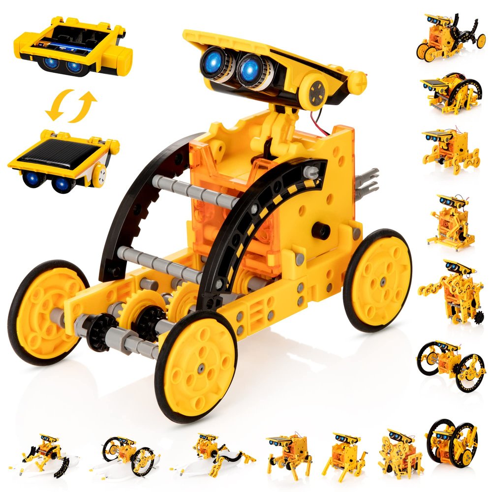 14-in-1 Solar Robot Kit, Stem Projects for Kids Age 8-12, Educational STEM Science Toy, DIY Solar Power Building Kit, Robotic Set Toys Gift for Boys Girls 8 9 10 11 12 Years Old