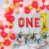 Valentines Day 1st Birthday Decorations Balloon Arch Kit Sweetheart Party Decorations Number 1 Balloon for Girl, My 1st Valentines Day Party view 1