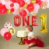Valentines Day 1st Birthday Decorations Balloon Arch Kit Sweetheart Party Decorations Number 1 Balloon for Girl, My 1st Valentines Day Party view 3