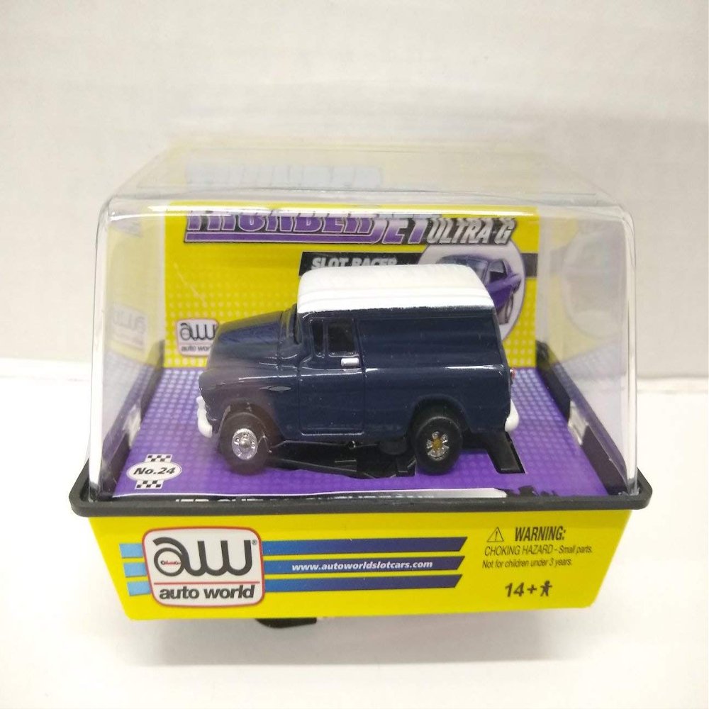 Auto World SC118 1957 Suburban (Blue with White) HO Scale Electric Slot Car