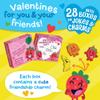 Peaceable Kingdom Valentines Cards for Kids Classroom, Set of 28 Valentines Day Gifts - Silly Jokes with Fruit Charms view 2