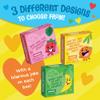 Peaceable Kingdom Valentines Cards for Kids Classroom, Set of 28 Valentines Day Gifts - Silly Jokes with Fruit Charms view 3