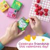 Peaceable Kingdom Valentines Cards for Kids Classroom, Set of 28 Valentines Day Gifts - Silly Jokes with Fruit Charms view 4