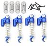 Powerhobby Axial SCX24 Aluminum Threaded Mini/Micro Shocks (4) Front/Rear (Blue) view 1