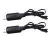 Blomiky 2 Pack 7.4V SM-3P Plug Charger Cable for 7.4V 2S 600mAh 900mAh 1200mAh 1300mAh 1500mAh Li-ion Battery/SM-3P USB 2 view 1