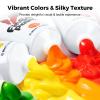 Jar Melo Washable Finger Paints for Toddlers, 10 Colors Large Capacity (2.1fl oz), Non Toxic Baby Paint for Hand and Feet, Safe Art Supplies, Preschool Learning Gifts for Kids Age 2+ view 4