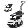 Costzon 3 in 1 Ride on Push Car, Stroller Sliding Walking Car with Horn, Music, Light, Under Seat Storage, Parental Handle, Armrest Guardrails, Ride on Toy for Boys & Girls (White) view 1