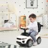Costzon 3 in 1 Ride on Push Car, Stroller Sliding Walking Car with Horn, Music, Light, Under Seat Storage, Parental Handle, Armrest Guardrails, Ride on Toy for Boys & Girls (White) view 3