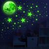 1086Pcs Glow in The Dark Stars, Glow in The Dark Moon for Ceiling Planets Space Wall Stickers Solar System Galaxy Wall Decals for Kids Boys Bedroom Living Room Decoration (Green) view 3