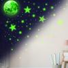 1086Pcs Glow in The Dark Stars, Glow in The Dark Moon for Ceiling Planets Space Wall Stickers Solar System Galaxy Wall Decals for Kids Boys Bedroom Living Room Decoration (Green) view 4