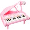 Love&Mini Pink Piano Toys for 1+Years Old Girls First Birthday Gifts Toddler Piano Music Toy Instruments with 24 Keys and Microphone view 1