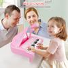 Love&Mini Pink Piano Toys for 1+Years Old Girls First Birthday Gifts Toddler Piano Music Toy Instruments with 24 Keys and Microphone view 2