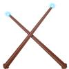 Gejoy 2 Piece Light up Wand for Kids Magic Wizard Witch Wand Princess Fairy Wands Sound Toy Cosplay Props(Dark Brown) view 1