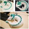 Akebrog Anime Cute White Dragon Neck Pillow U-Shaped Travel Pillow Doll Plush Toy Dragon Neck Pillow, Soft Plush Dragon Stuffed Doll Japanese Animation Pillow Neck U-Shape view 3