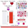 Winlyn 36 Sets Valentine Decorations DIY Bookmarks Craft Kit - Blank Foam With Smile Face Hearts Owl Alphabets Stickers for Kids Classroom Activity Reading Gift Exchange view 2