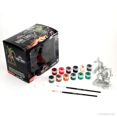 WizKids Dungeons & Dragons Nolzur's Marvelous Miniatures: Dire Troll - Paint Night Kit