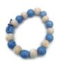 18 Handmade Blue Ball Beads for Jewelry Making, Pens, or Macrame, 15mm Cute Mixed Lot view 3