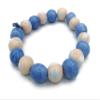 18 Handmade Blue Ball Beads for Jewelry Making, Pens, or Macrame, 15mm Cute Mixed Lot view 4