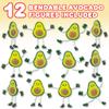 ArtCreativity Bendable Avocado Toys - Set of 12 Flexible Avocado Figurines, Fun Toy Avocados for Kids, Stress Relief Fidget Toys, Avocado Birthday Decorations, Party Favors, and Gifts for Boys & Girls view 2