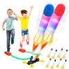 BananMelonBM Rocket Launcher for Kids, Outdoor Duel Game Foam Jump Rocket Launcher Toy with 8 Flashing Foam Rockets for 5, 6, 7, 8 Ages Boys or Girls Birthday Toy & STEM Gifts view 1