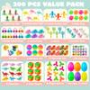 JOYIN 200 PCS Easter Prefilled Eggs with Assorted Toys for Easter Basket Stuffers, Egg Hunt Supplies, Classroom Prizes, Party Favor view 2