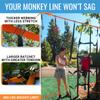Ninja Warrior Obstacle Course for Kids  2 x 50 ft Slacklines with 10 Weatherproof Obstacles  Monkey Net, Ratchet-Tight Technology, Supports Up to 880 lbs  Climbing & Swinging Equipment view 2