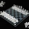 DHHVIC Chess Board Set, Glass Crystal Chess Board, Intellectual Strategy Chess Game for Adults and Children,2020cm view 1