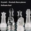 DHHVIC Chess Board Set, Glass Crystal Chess Board, Intellectual Strategy Chess Game for Adults and Children,2020cm view 2