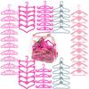 HighFun 50PCS Doll Hangers for Barbie Hangers for Doll Clothes 1 Pink Lovely Box Storage for 11.5 inch Dolls Girl Gifts Birthday Gifts view 1
