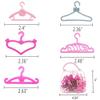 HighFun 50PCS Doll Hangers for Barbie Hangers for Doll Clothes 1 Pink Lovely Box Storage for 11.5 inch Dolls Girl Gifts Birthday Gifts view 2