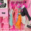 HighFun 50PCS Doll Hangers for Barbie Hangers for Doll Clothes 1 Pink Lovely Box Storage for 11.5 inch Dolls Girl Gifts Birthday Gifts view 4