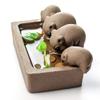 Purple Clay Tea Pet Little Pigs Drink Water Crude Pottery Kung Fu Tea Home Decoration view 1