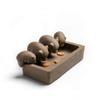 Purple Clay Tea Pet Little Pigs Drink Water Crude Pottery Kung Fu Tea Home Decoration view 4