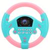 Gerioie Steering Wheel Tool, Eco-Friendly Children Steering Wheel, Durable Someth Healthy Plastic Non-Toxic for 4-6 Years Old Infant Sense of Music Baby(Pink Blue) view 2