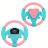 Gerioie Steering Wheel Tool, Eco-Friendly Children Steering Wheel, Durable Someth Healthy Plastic Non-Toxic for 4-6 Years Old Infant Sense of Music Baby(Pink Blue) view 3
