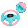 Gerioie Steering Wheel Tool, Eco-Friendly Children Steering Wheel, Durable Someth Healthy Plastic Non-Toxic for 4-6 Years Old Infant Sense of Music Baby(Pink Blue) view 4