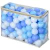 Ball Pit Balls for Kids, 100 pcs 2.15 Inches Small Size Thicken Soft Plastic Crush Proof Ball Pit Balls BPA Phthalate Free Baby Toddler Toy Ball with 3 Color White Blue Light Blue view 2