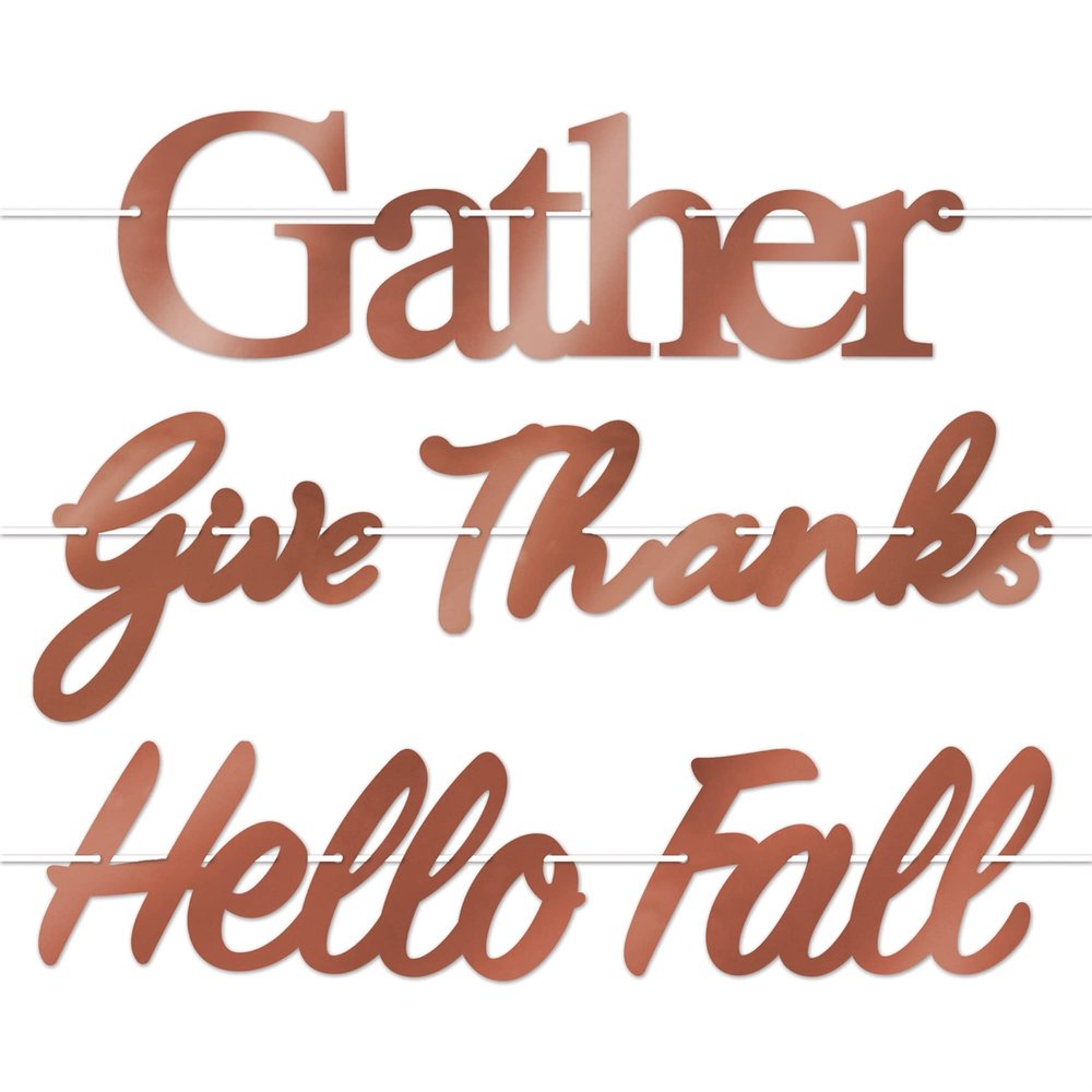 Beistle Hello Fall Thanksgiving Letter Banner- 1 pc.