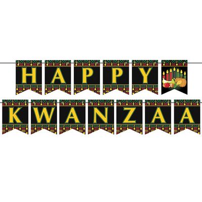 Beistle Happy Kwanzaa String Banner- 1 pc.