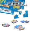 MOTYAWN 200 Pieces World Map Puzzle for Kids & Adults, World Map Jigsaw Puzzle Floor Puzzles Toddler Geography Educational Toys for Boys and Girls, Globe Atlas Puzzle Maps for Kids Learning Games view 4