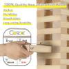 GOROCK Giant Tumbling Tower Game57Pcs Wooden Block Stacking Game Over 4.2FTClassic Family Indoor Outdoor Yard Party Games for Kids and Adults with Carry Bag view 4