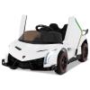 Costzon Ride on Car, Lamborghini Licensed 12V Battery Powered 4WD Sports Car with Remote Control, 3 Speeds, Hydraulic Doors, LED Lights, Towing Wheel, Horn, Music, Electric Vehicle for Kids Aged 3-8 view 1