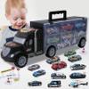 Toddler Toys for 3-4 Year Old Boys,Large Transport Cars Carrier Set Truck Toys with 12 Die cast Vehicles Truck Toys Cars,Ideal Christmas Easter Gifts Toys for Kids Age 3-7 view 1