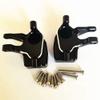 Aluminum Front Axle Steering Knuckles and Portal Cover Plates Black for Axial SCX10 III AXI232006 view 2