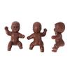 1.2" King Cake Babies 36Pcs Mini Plastic Babies for Baby Shower Ice Cube Game Party Favor Decorations Party Pet King Cake King Cake Baby Plastic Baby (Black) view 2