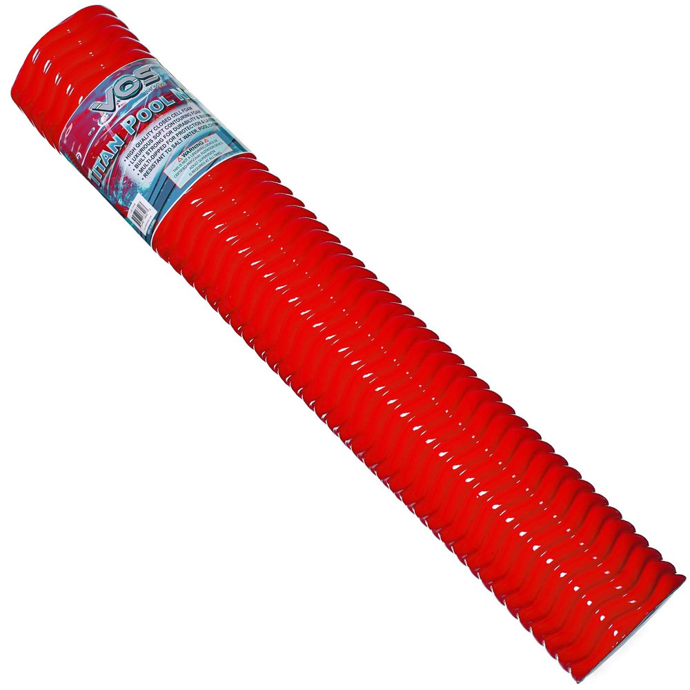 VOS Titan Oversize Foam Pool Noodle, Premium & Big, Super Soft Pool Noodle for Swimming and Floating, Pool Floats, Lake Floats | 1 Pack (Raven Red)