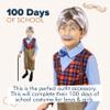 4E's Novelty Old Man Costume For Kids Boys - Glasses With Gray Stick On Fake Mustache & Eyebrows - 100th Day of School Costume for Boys, Old Man Costume for Kids, Grandpa Dress Up Accessories Kit view 2