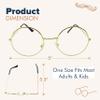4E's Novelty Old Man Costume For Kids Boys - Glasses With Gray Stick On Fake Mustache & Eyebrows - 100th Day of School Costume for Boys, Old Man Costume for Kids, Grandpa Dress Up Accessories Kit view 4