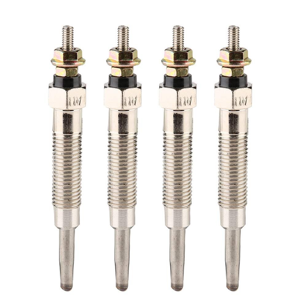 4pcs Heater Glow Plugs Metal Heater Glow Plugs Compact Design Exquisite Workmanship Compatibility for Pajero Shogun 1994-1999 2.8 TD
