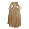 1791's lady Women's Elizabethan Dress Marie Antoinette Musical Hamilton Costume Vintage Dress Brown-XS view 1